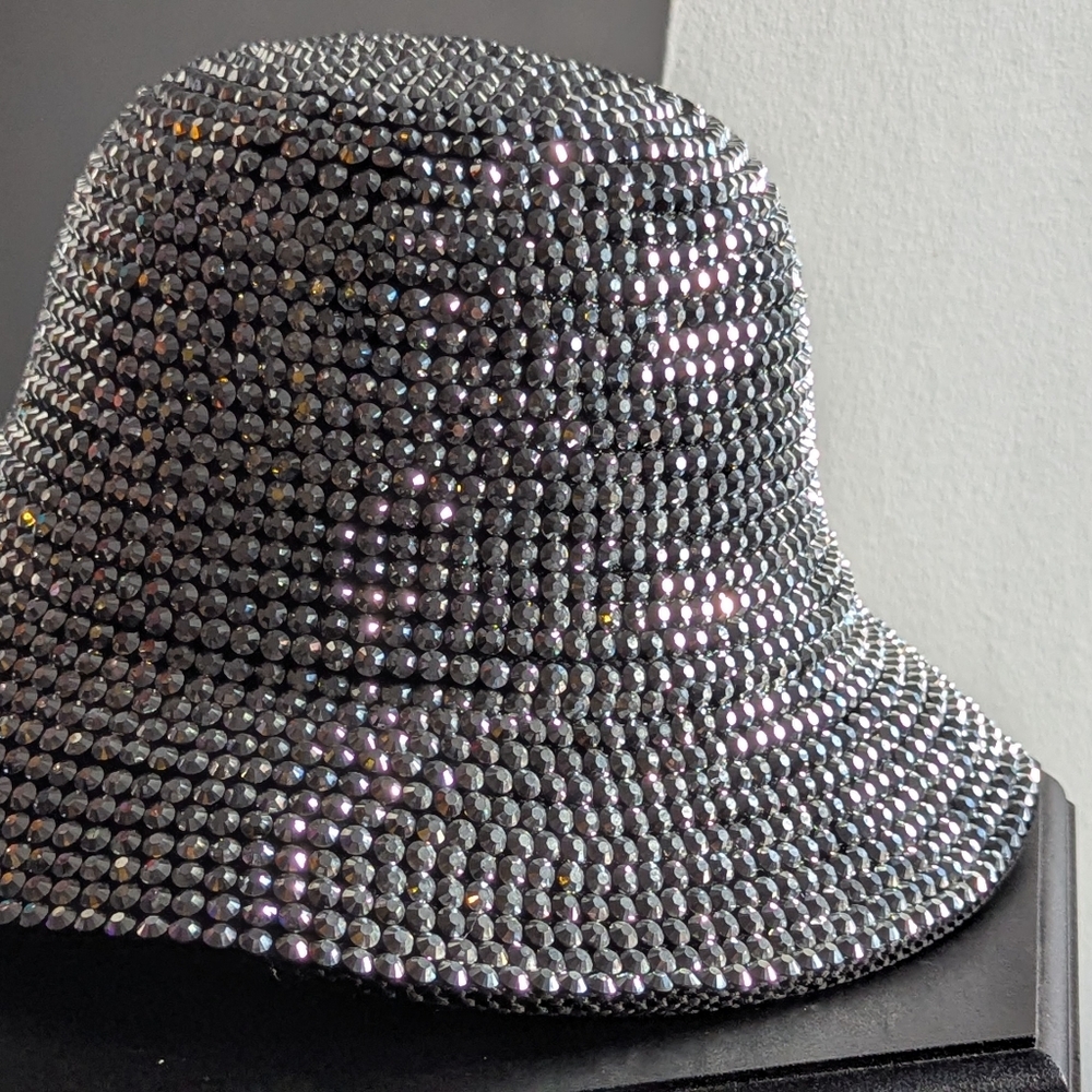 Go Everywhere & Sparkle & Shine With Silver Stone Studs Bucket Hat! - Picture 2 of 9